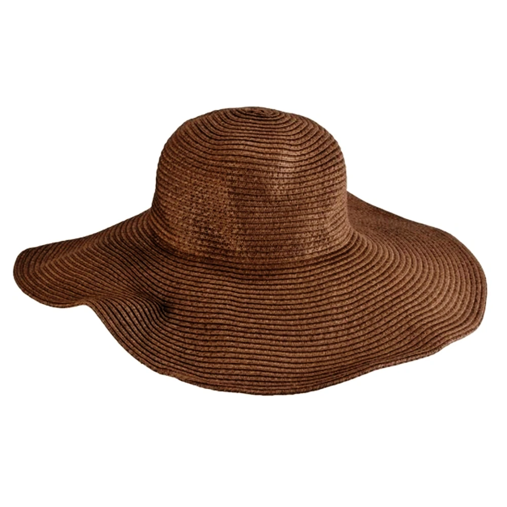 Alishebuy-New-Fashion-Women-s-Foldable-Wide-Brim-hat-Floppy-Summer-Beach-Straw-Hat-Sweet-Solid