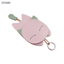 Дамский милый чехол для ключей, кожаный держатель, модный многофункциональный кошелек для ключей, 6 цветов, чехол, высокое качество, cutekey сумка