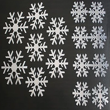 

DIY snow flake mirror acrylic living room TV setting wall ceiling decorative mirror stickers XMAS gift