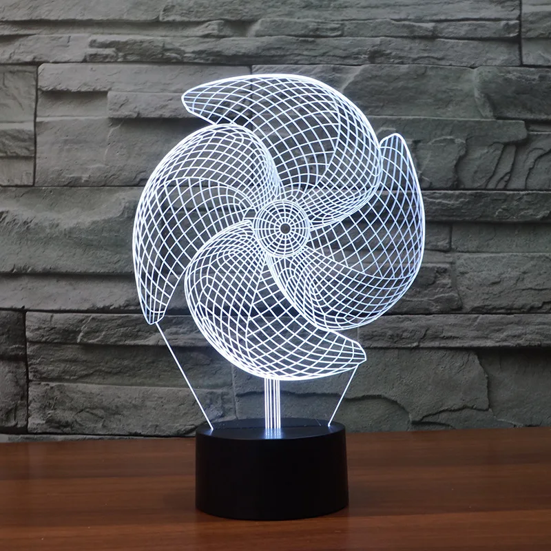 

New 3d Visual Stereo Lamp Customizes Colorful Touch controlled Atmosphere 3D Lighting Table Lamp