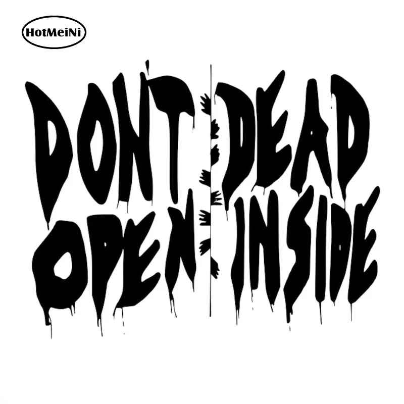 13cm*10.2cm Walking Dead DONT OPEN DEAD INSIDE Fashion Vinyl Decal