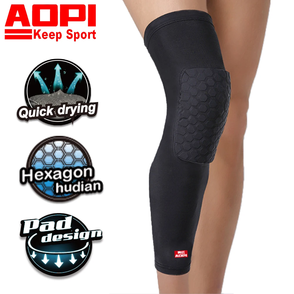 AOPI Basketball Knee Pads Pad Guard Protective Knee Elastic