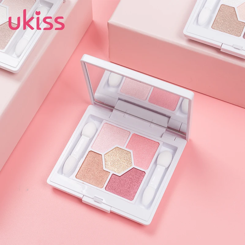 

UKISS 1Pcs 5 Colors in 1 Set Women Glitter Eyeshadow for Girls Matte Eye Shadow Sombra Oogschaduw Easy to Wear