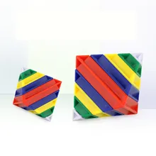 Геометрические 3D Строительные блоки Башня головоломка "Пирамида Рубика" Сборка строительные игрушки IQ игрушка подарок для ребенка новое поступление