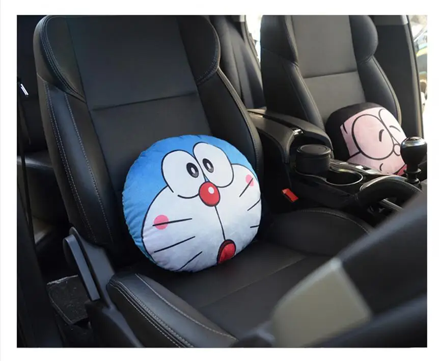 1 шт., мультяшная плюшевая подушка Doraemon, Автомобильная подушка безопасности, чехол для ремня, коробка для получения бумажных полотенец, коробка для салфеток, мягкая игрушка