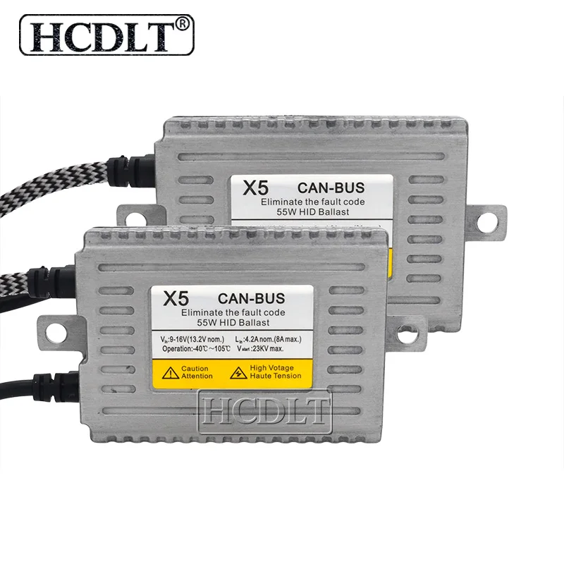 

HCDLT Super Canbus 55W DLT X5 AC Xenon Canbus HID Ballast Reator Car Styling Auto Headlight Digital No Error EMC Decoder Ballast
