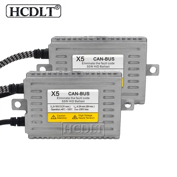 

HCDLT Super Canbus 55W DLT X5 AC Xenon Canbus HID Ballast Reator Car Styling Auto Headlight Digital No Error EMC Decoder Ballast