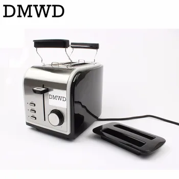 

MINI Household Baking Bread Machine electrical Toasters Stainless Steel Breakfast Machine Toast grill oven 2 Slices EU US plug