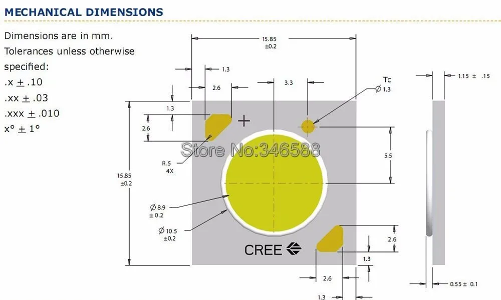 5 шт. Cree XLamp CXA1512 CXA 1512 24 W керамика COB светодиодный лазерный свет EasyWhite 5000 К теплый белый 3000 с или без держателя