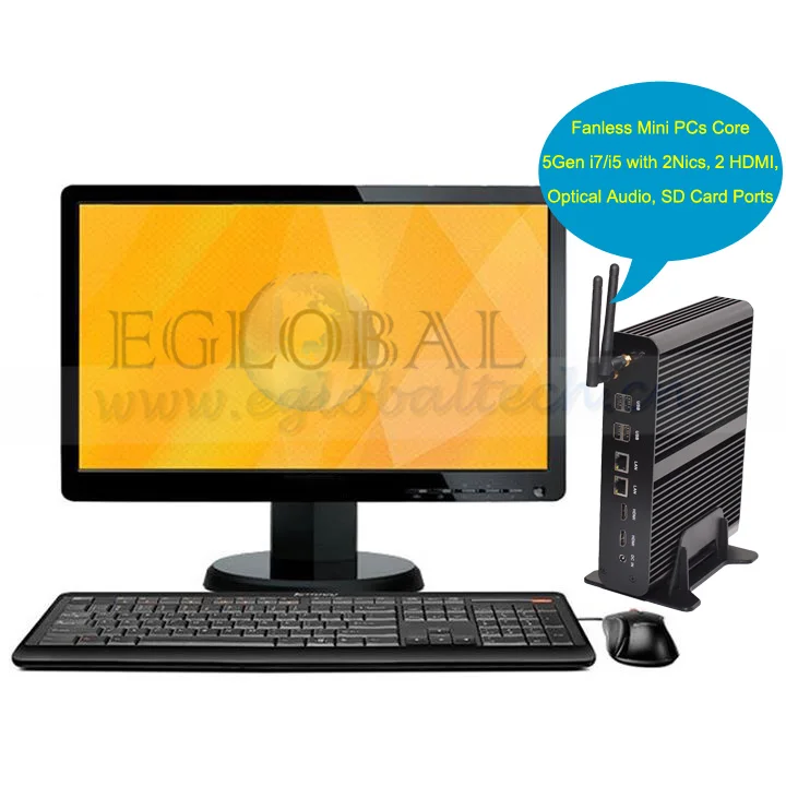 Tiny Desktop Computer Nettop PC with Intel Core i7 4650U