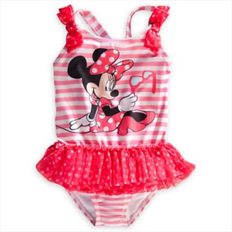 vendita al dettaglio neonata di un pezzo swimwear minnie mouse costume da bagno spiaggia di usura