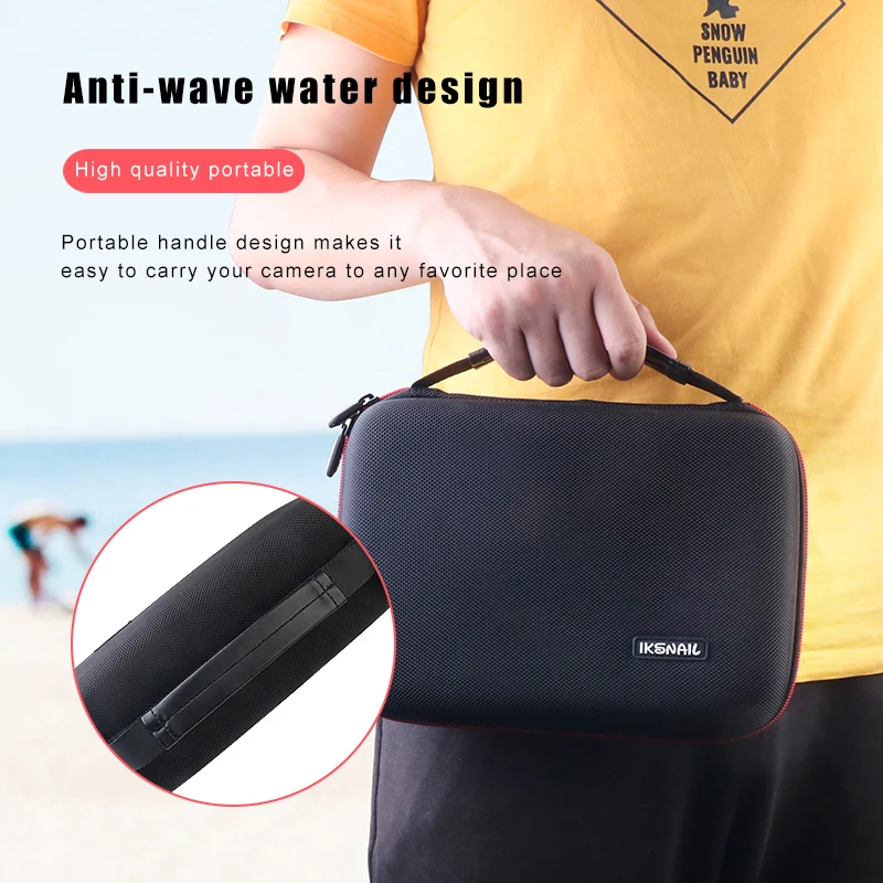 IKSNAIL For Gopro Accessories Protective Storage Bag Carry Case For Xiaomi Yi Go pro Hero 7 6 5 4 Sjcam Sj4000 Action Camera Bag