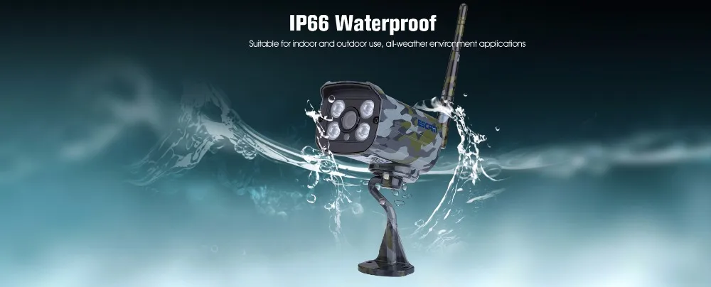 ESCAM Sentry QD900S 2MP full HD Network IR-Bullet Camera DayNight IP66 onvif 2.2 1080p Camouflage wireless waterproof ip camera (20)