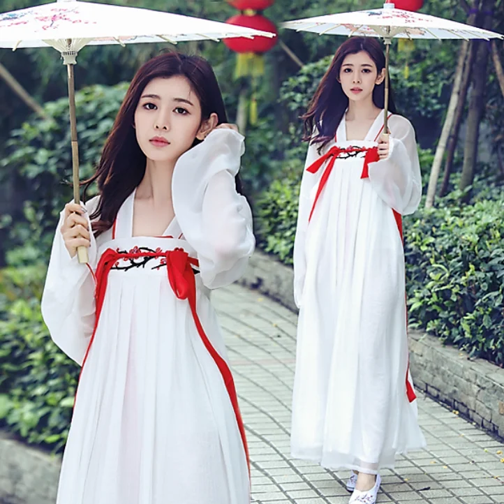 

Sweet Vintage Embroidered Women Chinese Traditional Costume Hanfu Clothing Ancient Female Tang Costume Qing Dynasty Dress Outfit