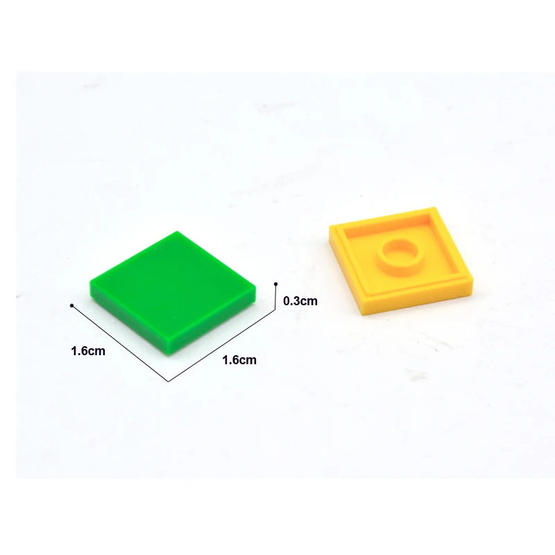 100g/lot 2*2 Building Block thin brick Smooth surface Compatible with Legoe Educational Toy Multicolor toys for Children