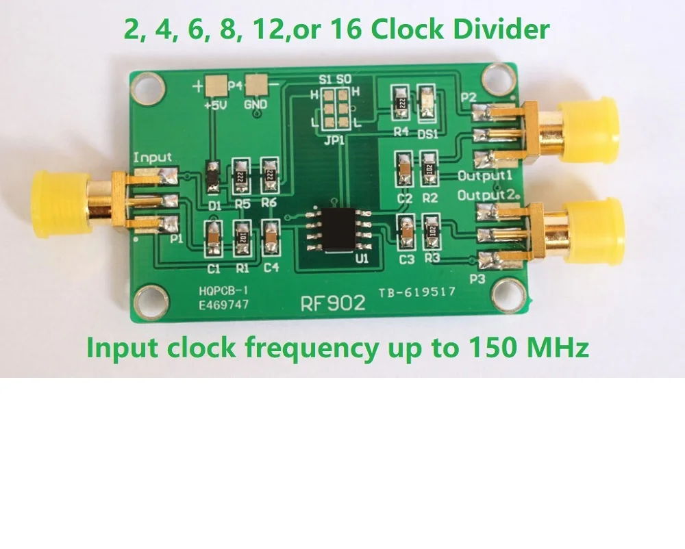 Clock Divider Module Divider Module Clock Divider up to 150 MHzin