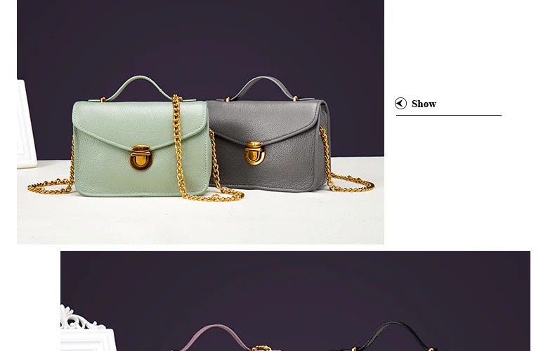 Women Genuine Leather Messenger Bags HBL611 Details (09)