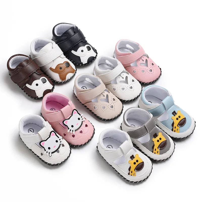 Весенне-осенняя нескользящая обувь с резиновой подошвой для маленьких мальчиков и девочек 0-1 лет, летняя детская обувь для малышей с