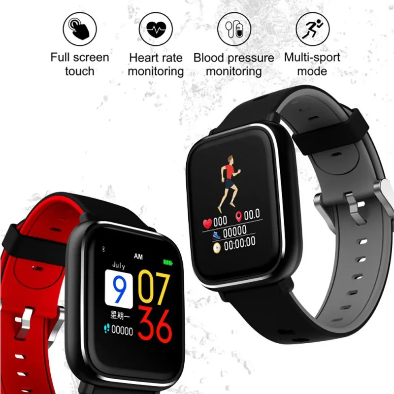 

Q58S Full Touch 3D Dynamic Waterproof Smart Bracelet Heart Rate Blood Pressure Health Monitoring GPS Positioning Smart Bracelet