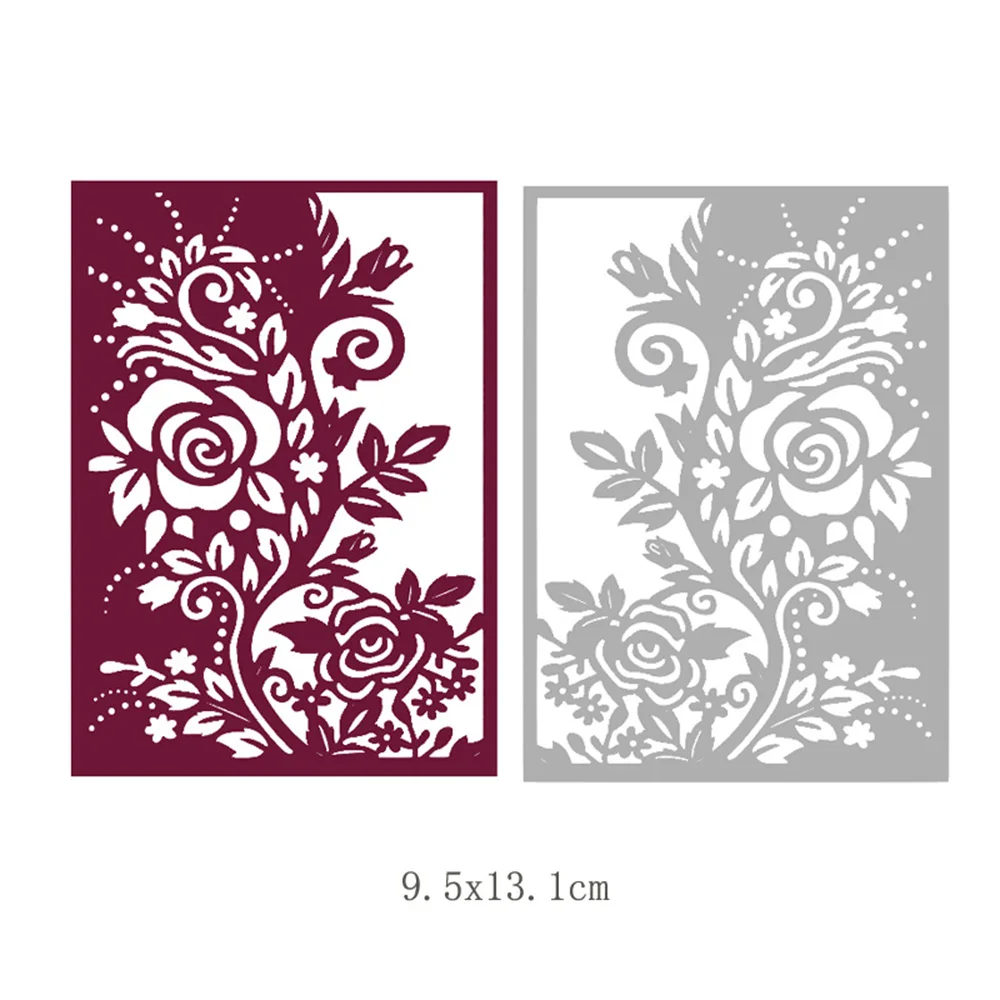 

9.5x13.1CM Art Flower Cover Metal Stencil for DIY Scrapbooking Photo Album Paper Card Decorative Cutting Dies 2019 New