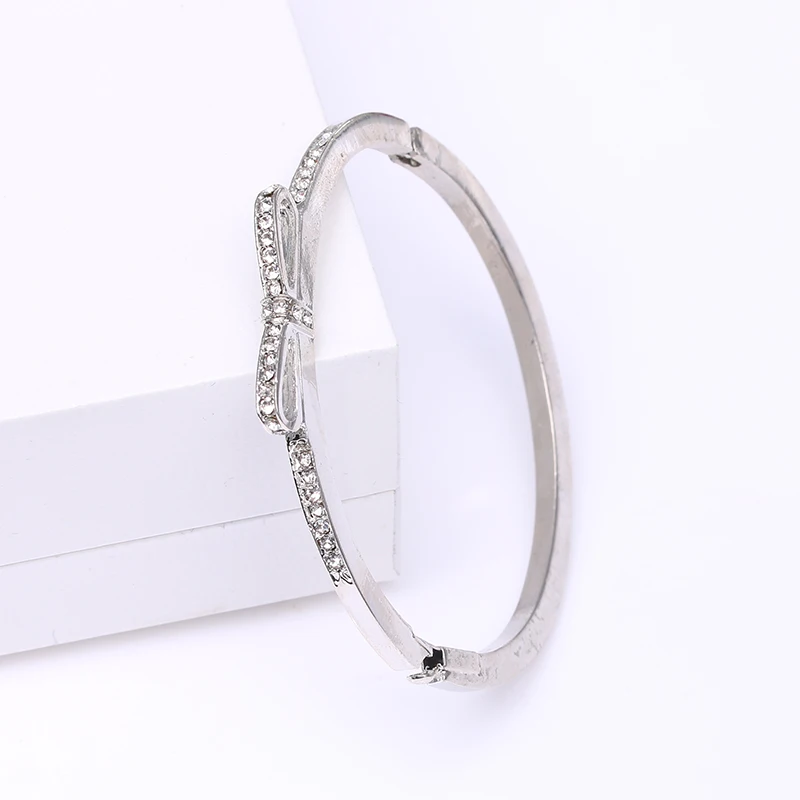BAOPON Серебряный в форме узла мелкие браслеты Pulseira ювелирные изделия очаровательные браслеты и браслеты для женщин подарок