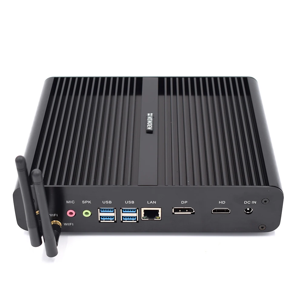 intel Core i7 8550U Mini PC Fanless Barebone HDMI+DP support 4K HD Minipcs DDR4 RAM M.2 SSD VENOEN HTPC 4K TV box Windows i7 pc 03