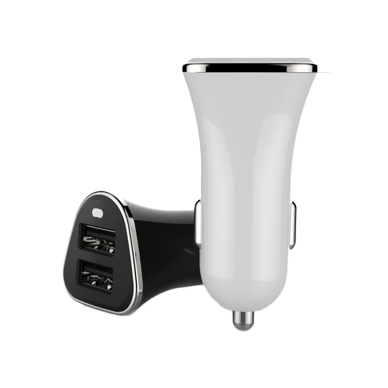 Universal mobile phone car charger dual usb output 5V 2.4A quick