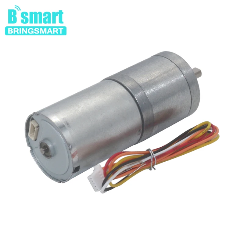 

Bringsmart Adjusted Speed DC Motor JGA25-2430 12v 24v Mini Brushless Gear Motor 14-1550rpm Reversed Control Rotation BLDC Motor
