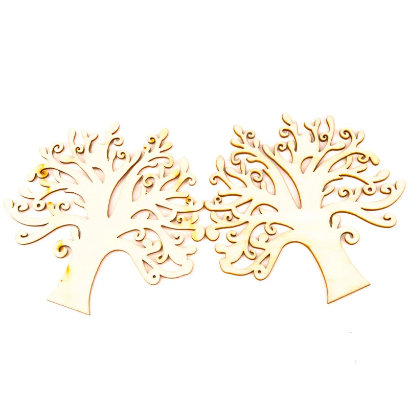 Madera-Natural-rbol-de-la-vida-tallado-pintura-artesanal-Scrapbooking-para-costura-hecha-a-mano-decoraci