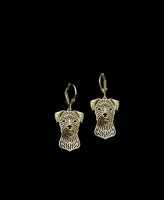Wholesale Unique Handmade Hiphop Style Border Terrier Earrings Girl Gift Jewelry Drop Earrings--12paris/Lot | Украшения и