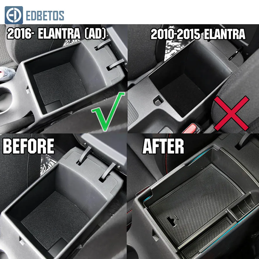 Elantra подлокотник коробка для хранения для hyundai Elantra- AD Avante Super Elantra органайзер для автомобиля аксессуары