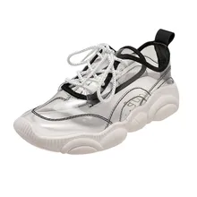 CHAMSGEND/однотонная модная повседневная обувь; женская обувь; сетчатая обувь с рисунком красного медведя; прозрачная Повседневная прогулочная обувь для студентов