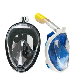 Анфас подводное плавание маска Анти-туман Анти-утечки маска для плавания для дайвинга силикон Подводное под водой маска GoPro совместимость
