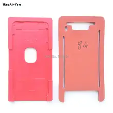 Новое Переднее стекло с рамкой точный алюминиевый прессформы+ силикон коврик для iPhone X 8 8plus прессформы ламинатор(без стекла