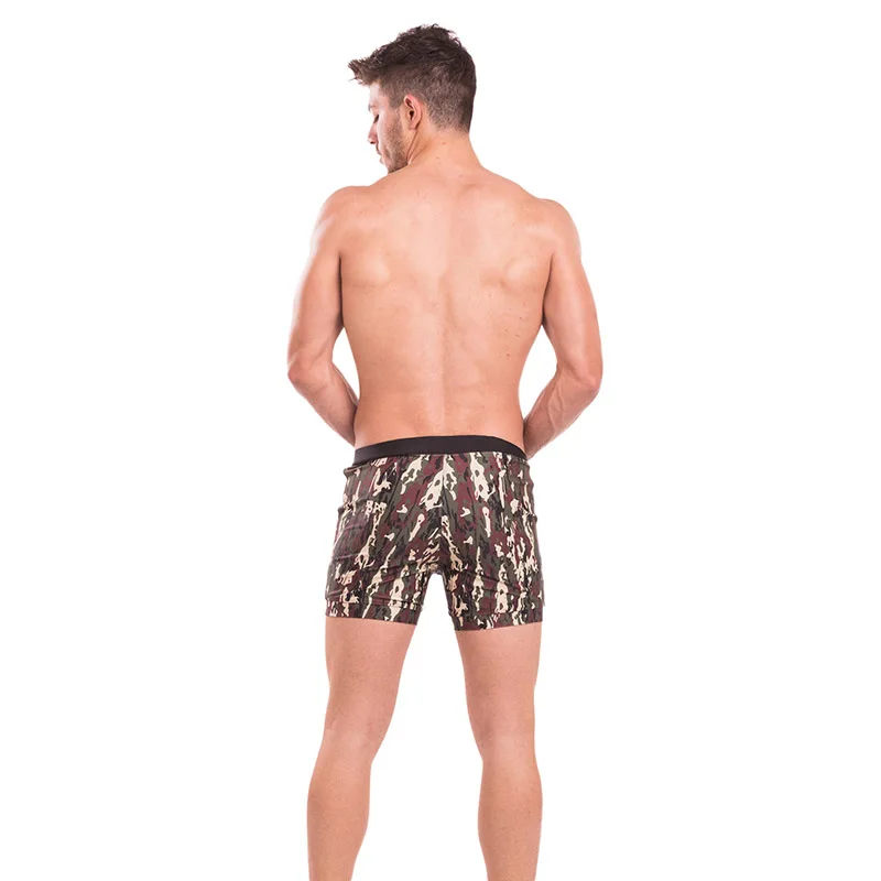 Taddlee Brand Sexy Men's Swimwear Swimsuits Camo with Pockets Board Shorts Swim Boxer Briefs Bikini Beach Trunks Bathing Suits