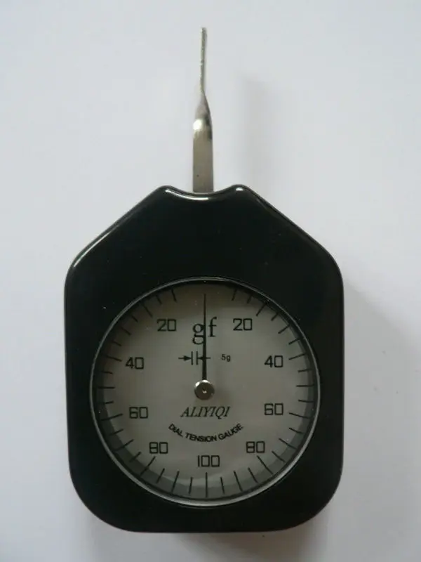 Dial Tension Gauge Gram Force Meter Single Pointer 100 gforce meter