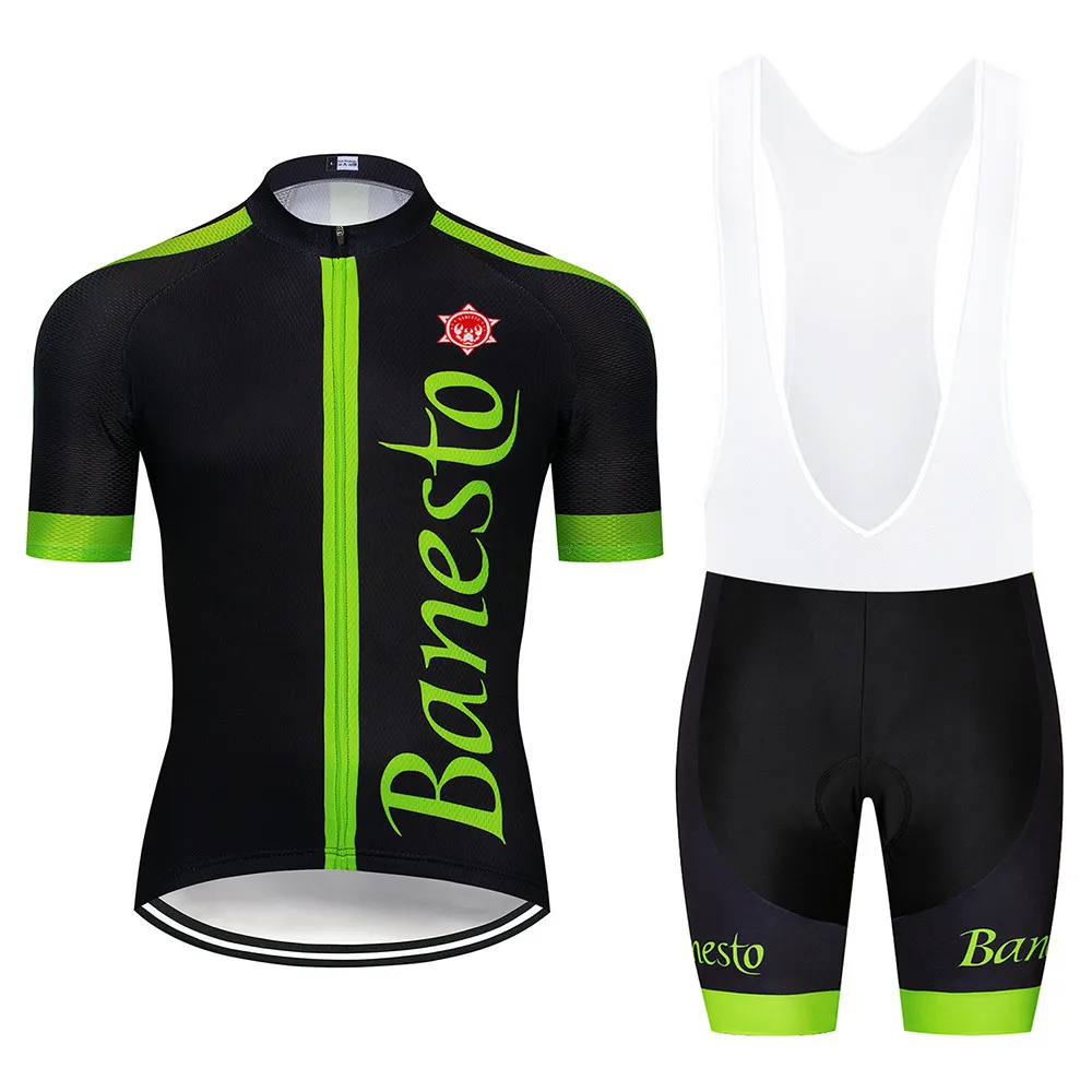 2019 Banesto cycling jersey Set Cycling Clothing Men's Set Bike Clothes Breathable Anti-UV Bicycle Wear / Short Sleeve Cycling