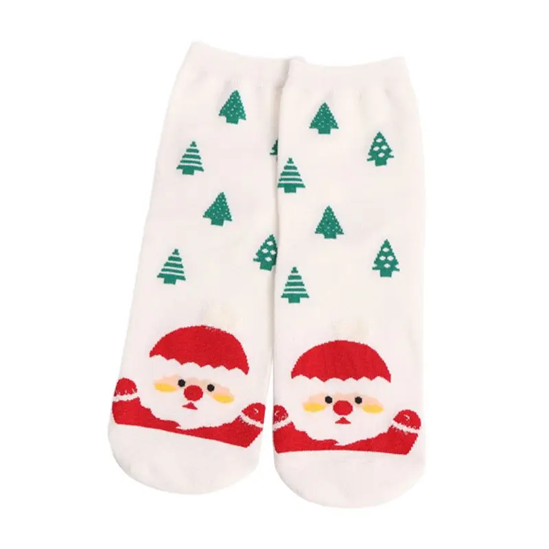 THINKTHENDO/Новинка; модная женская зимняя обувь для девочек на Рождество с рисунком животных; Длинная разноцветная трикотажная обувь в рубчик;