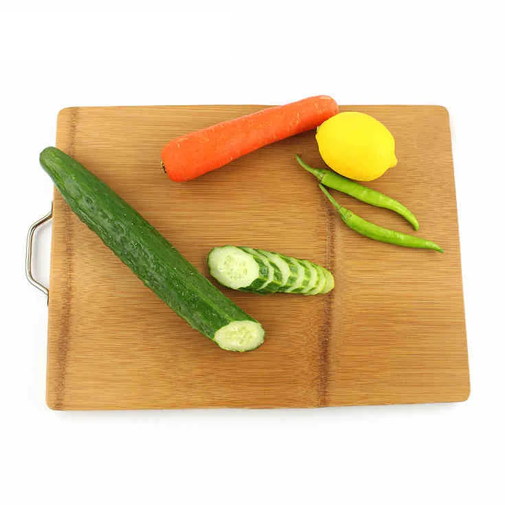 

Extra Large Bamboo Cutting Board Thick Strong Bamboo Wood Cutting Board Meat Chopping block Solid Easy to hang