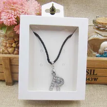 50 шт. 4 вида цветов окно ювелирные колье, серьги браслет кольцо подарок Коробки белый handmad Favour Box таможенной стоимости дополнительные