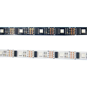

5mX WS2801 magic color RGB led strip 32LED/m 32pixels/m DC5V input white/ black pcb available IP30/IP67 free shipping