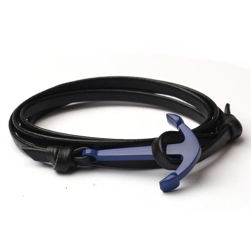 NIUYITID Blue Color Anchor Bracelet Cheap Hand Accessories For Men Boys Bracelet Tribal Wristbands Jewelry pulseira feminina (7)