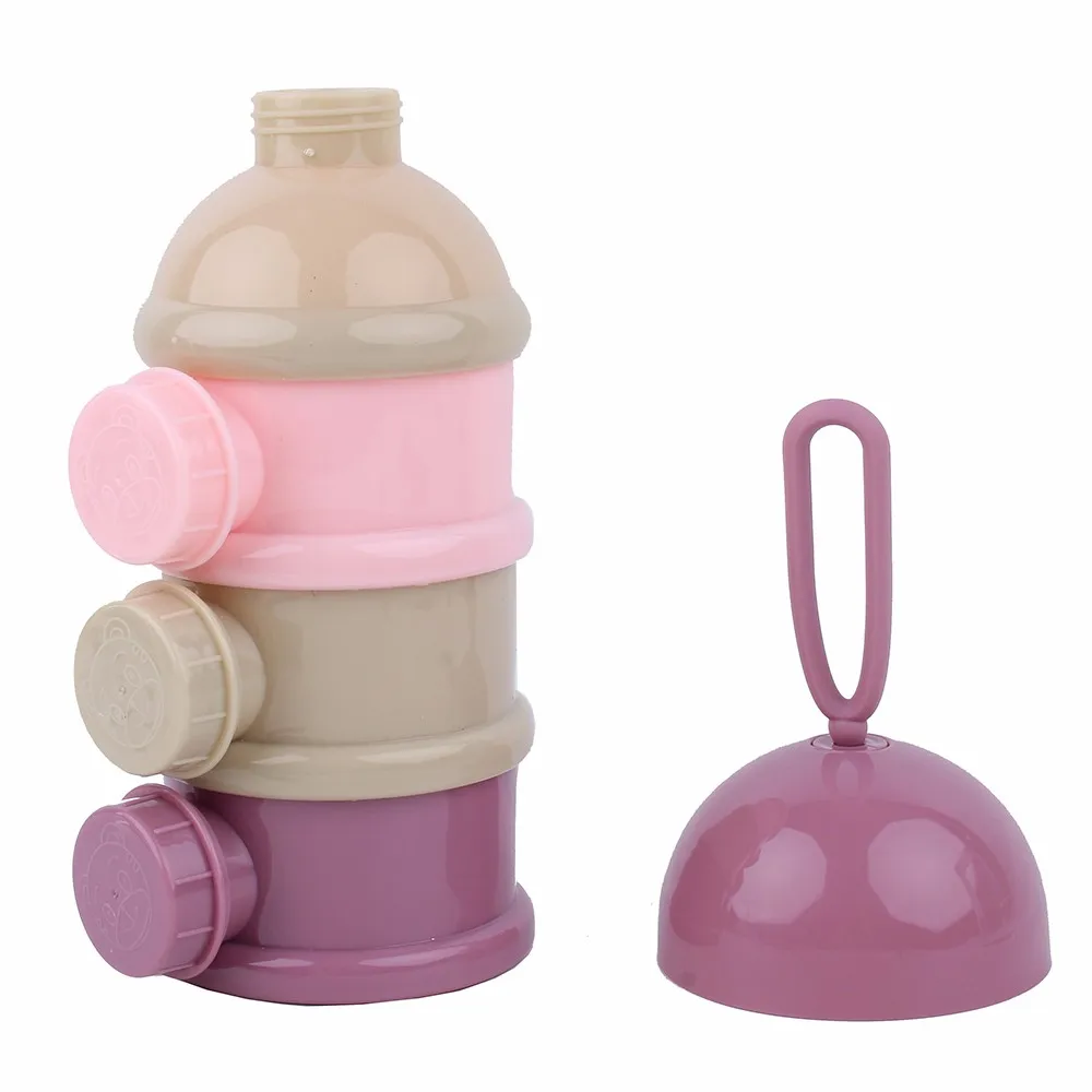 

Reusable Baby Food Dispenser 3 Layer Milk Container Baby Formula Storage Box Infant Powder Baby Food Storage For Travel