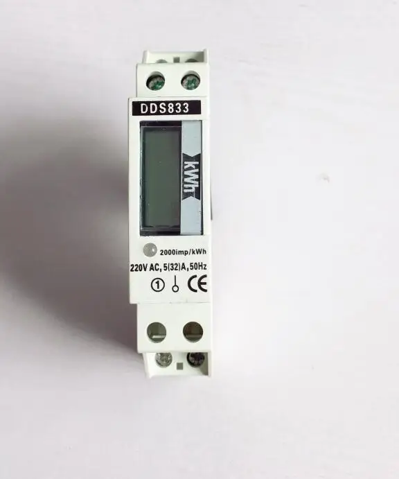 Dds833 220Vac 50Hz Din Kwh Watt Ora Energia Elettronica Meter Display Lcd 5 (32) A