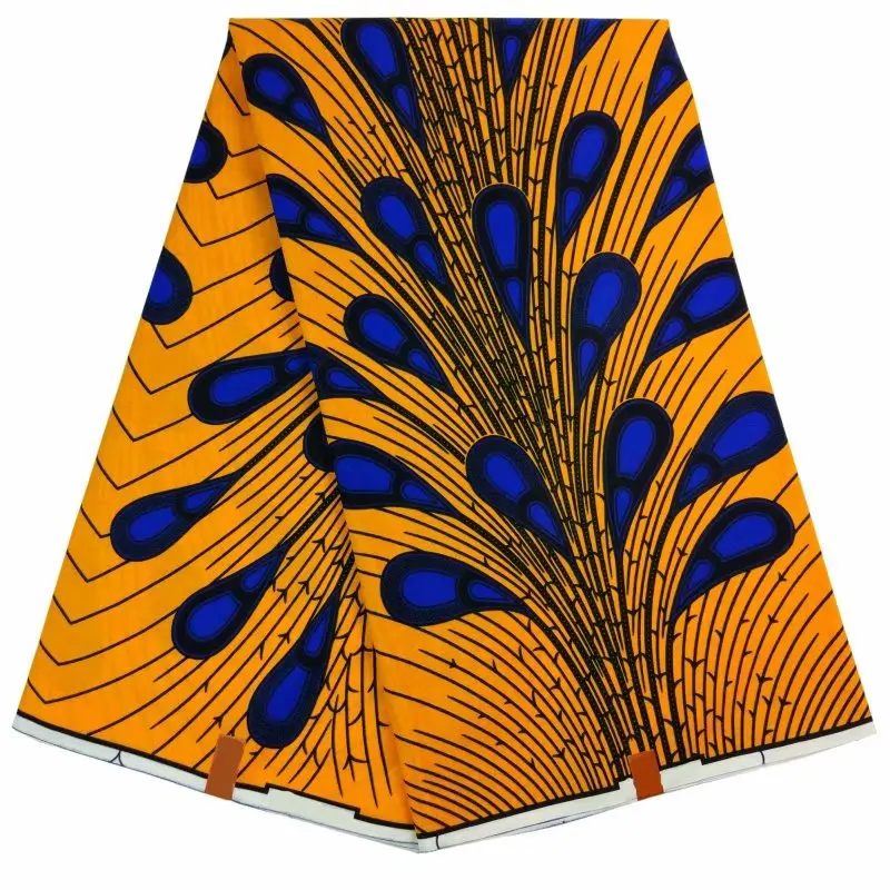 

2019 New Style Hollandais Wax African Hollandais Real Dutch Wax Veritable Wax 100% Cotton for Party Dress Y90508-11