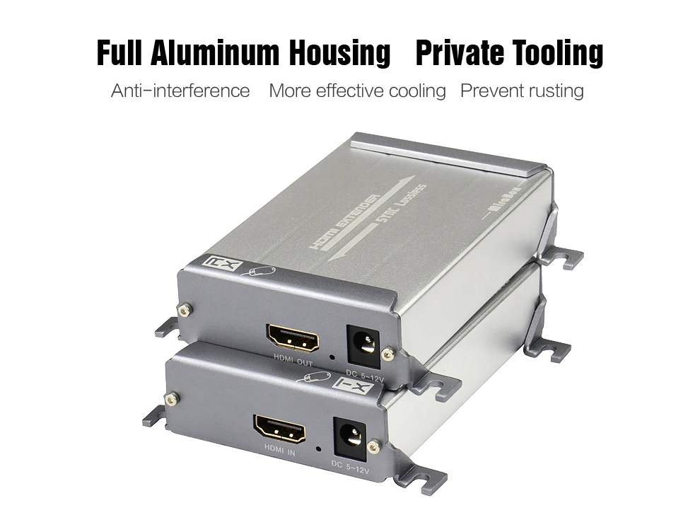 HSV560 HDMI USB Extender with Keyboard Mouse Control 80m HDMI KVM Extender over UTP Cat5 Cat5e Cat6 Network By Rj45 Ethernet (4)
