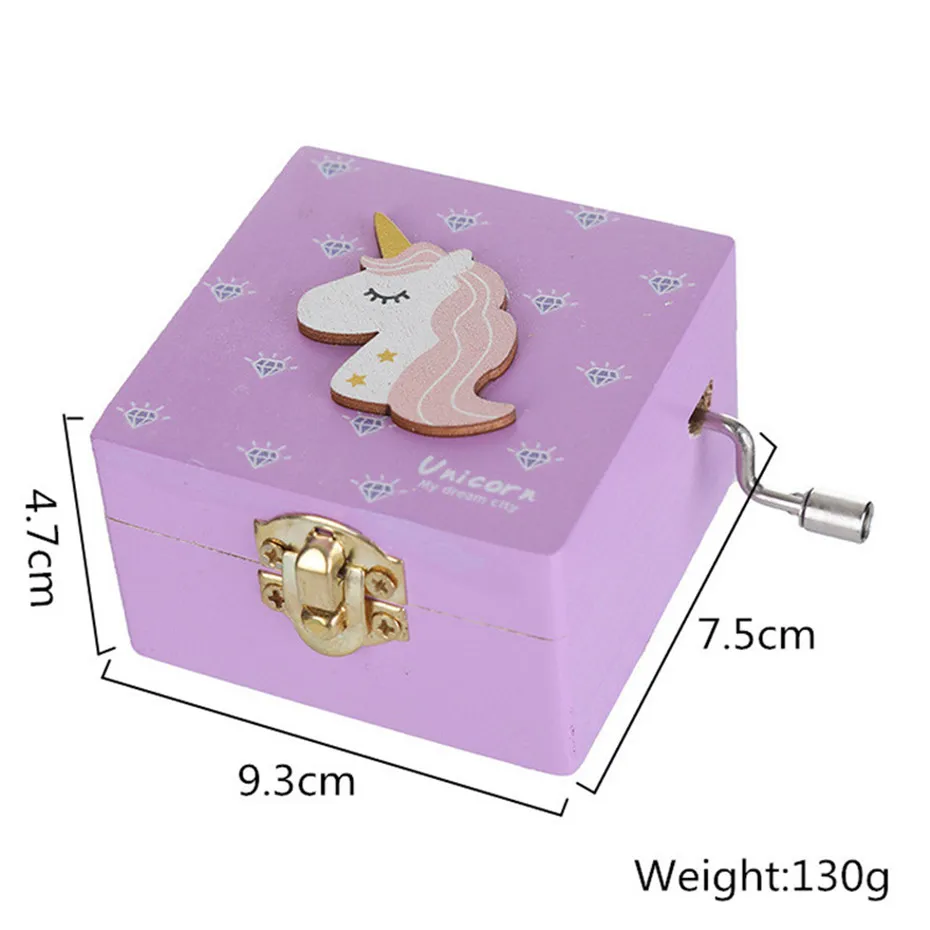 Wood Clockwork Type Music Box Home Decoration Living Room Bedroom Birthday Valentine'Day Daughter Girl Friend Christmas Gift (11)