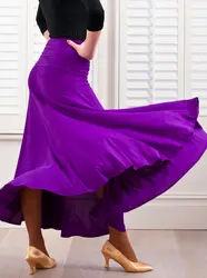 Испания для женщин танцевальные костюмы фламенко фиолетовый фламенко юбки для костюмы бальных танцев костюмы латинских Сальса платье