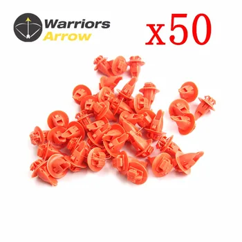 

9090467036 For Toyota Highlander Tacoma Tundra Land Cruiser 50 Pcs Orange Fender Wheel Flare Moulding Clip Retainer Fastener