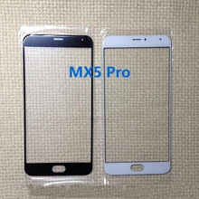 Черный / белый высокое качество передней панели для MEIZU PRO 5 MX5 PRO X5 PRO мобильный телефон внешний экран стекла объектива замена часть